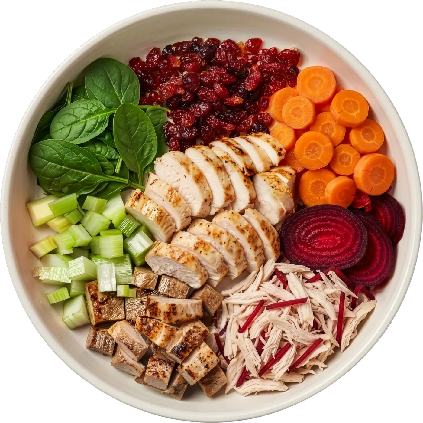 Chicken and vegetables shown as ingredient inspiration