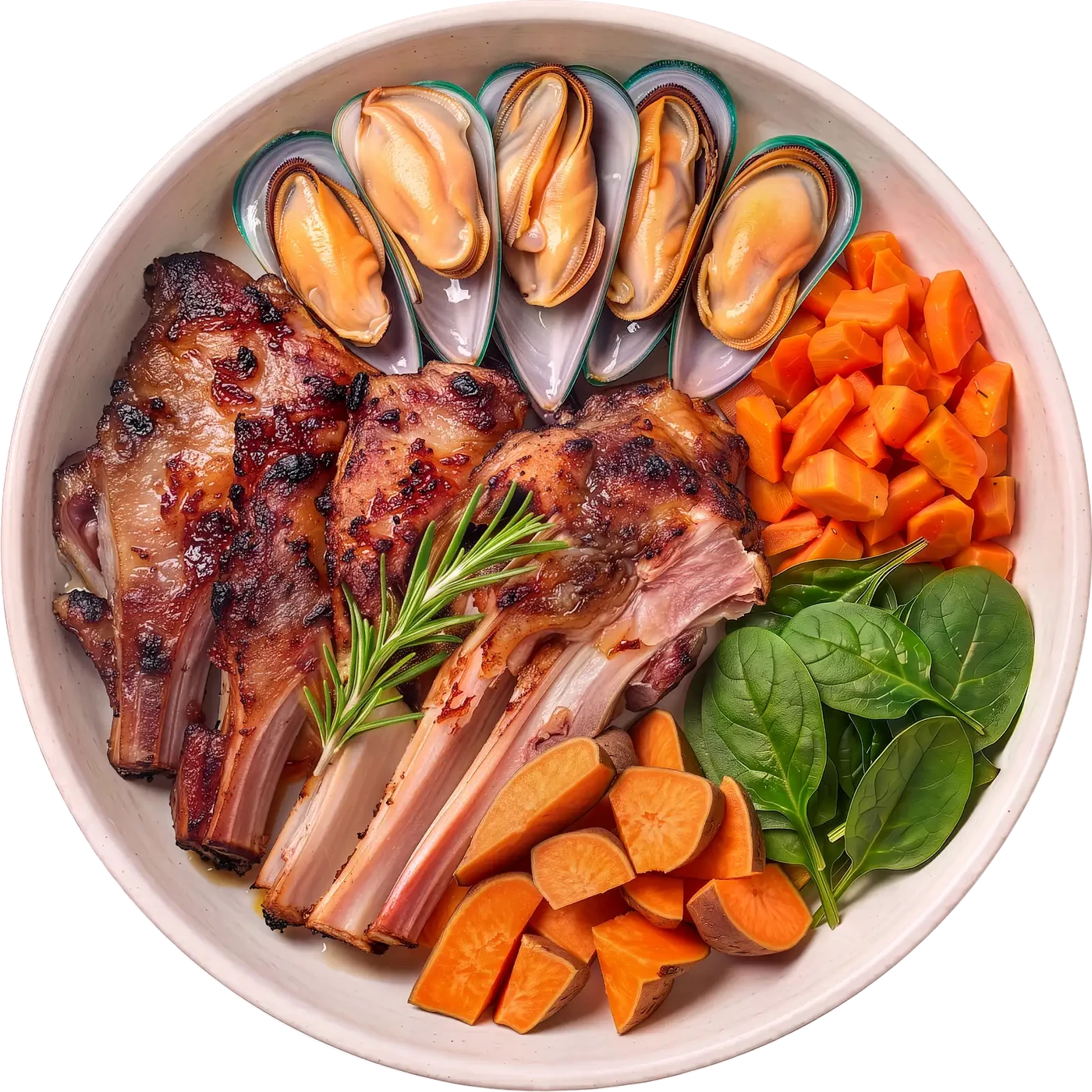 Lamb and vegetables shown as ingredient inspiration